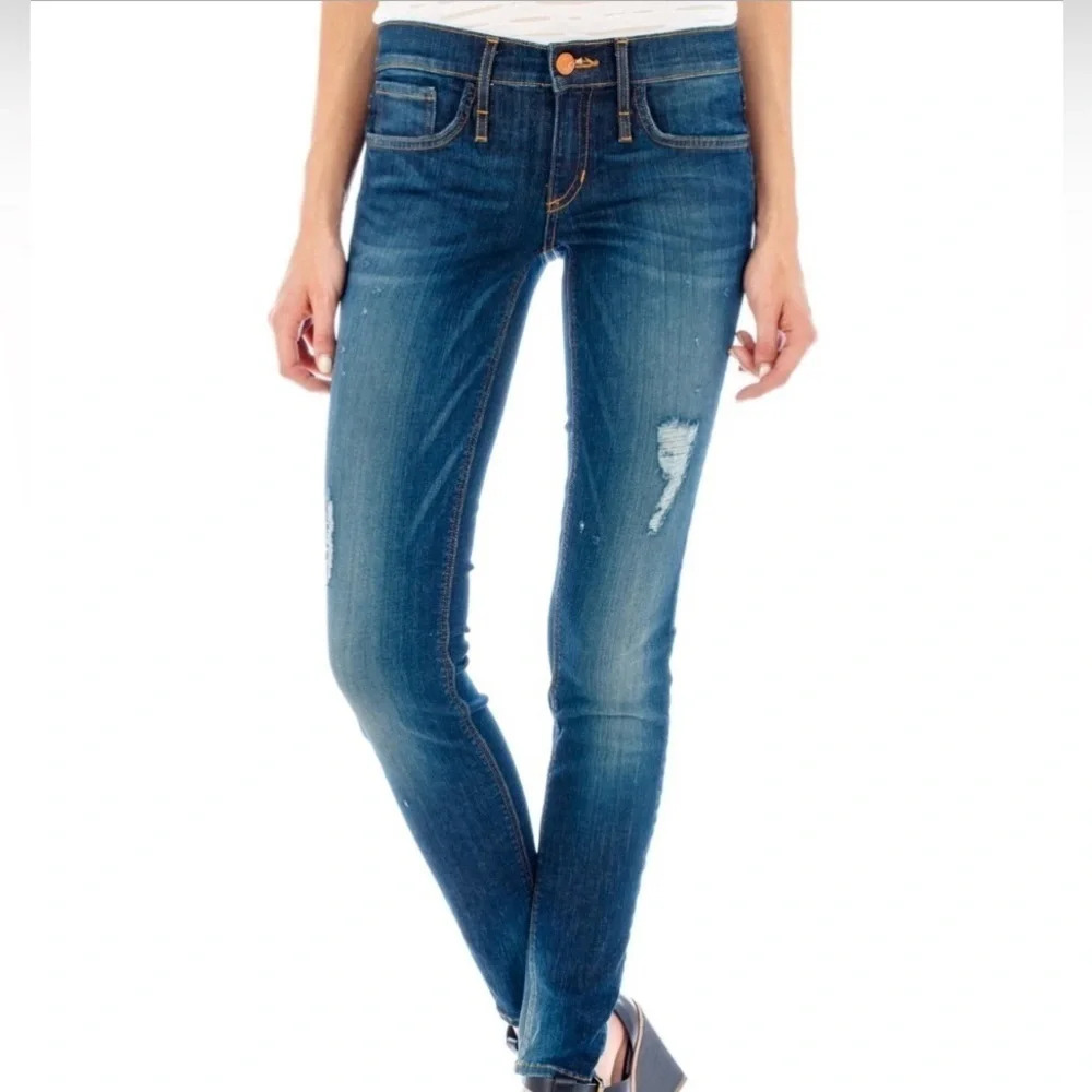 Calvin Rucker Women’s “Get Down On It” Low Skinny Medium Wash Jean Size 29